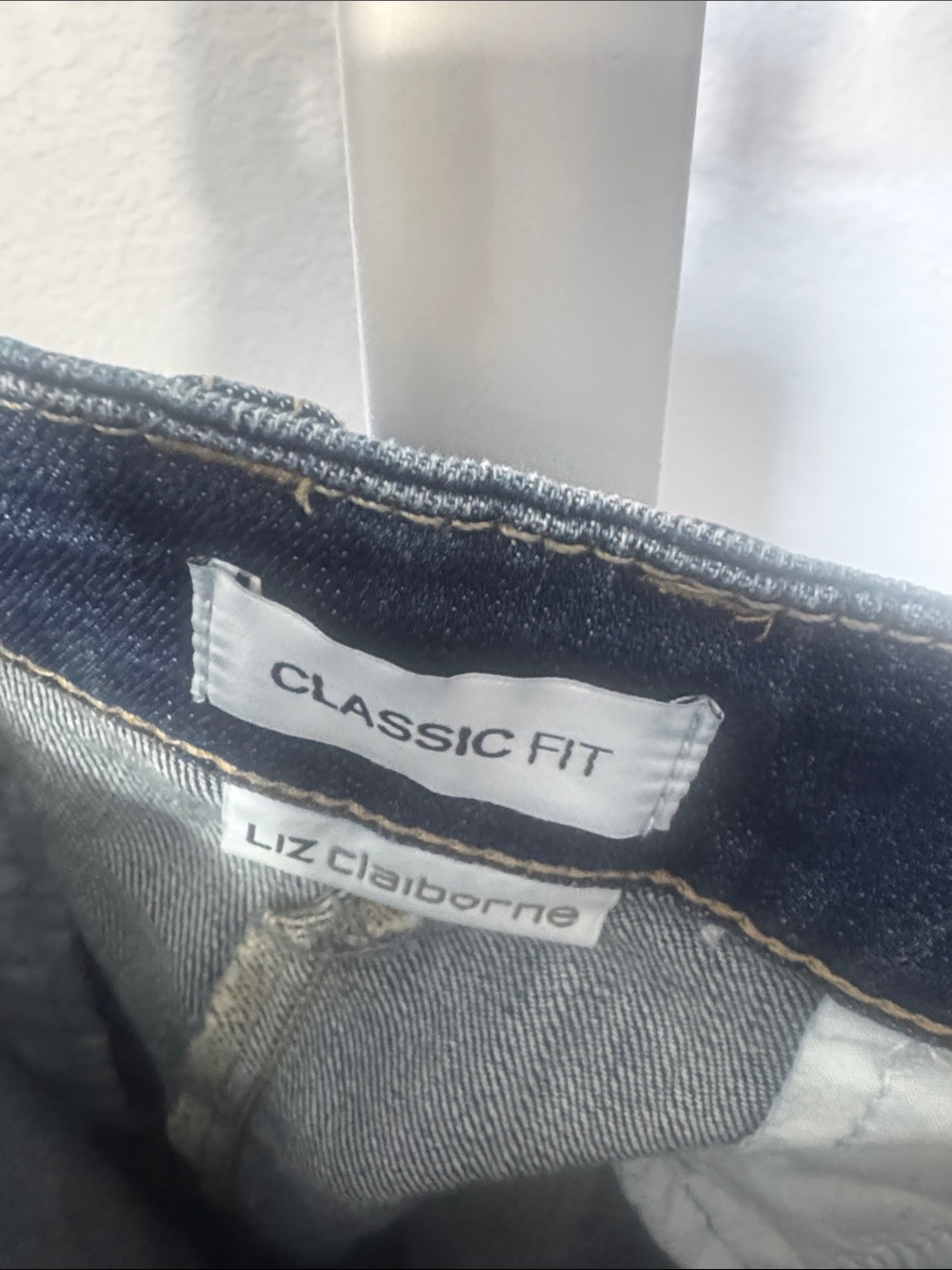 Liz Claiborne Dark Indigo Classic Fit Denim Shorts - Picture 2 of 4
